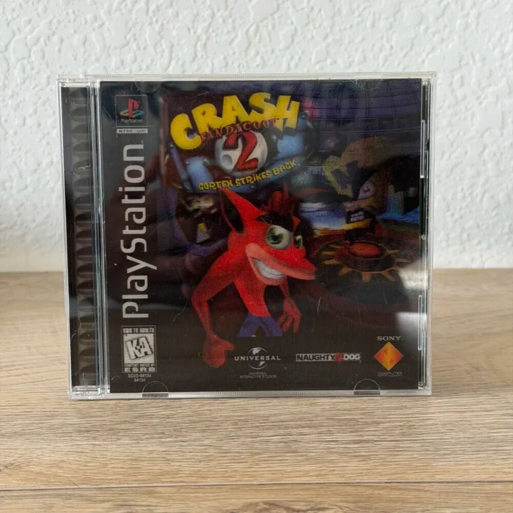 Crash Bandicoot 2: Cortex Strikes Back (Sony PlayStation PS1) Reg Card Receipt